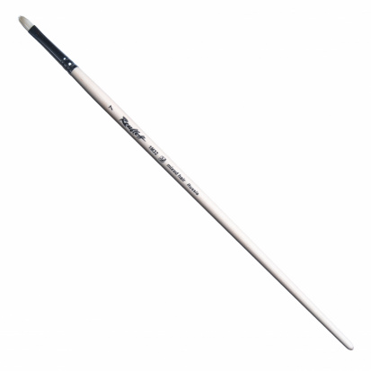 Кисть синтетика+щетина, овальная, длинная ручка "1M32" №7, для масла, акрила, гуаши, темперы