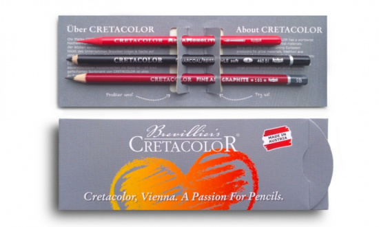 Подарочный набор карандашей Cretacolor (3 карандаша ассорти) CRETAGIFT ...