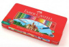 Карандаши цветные Faber-Castell "Замок", 60цв., шестигр., заточ.+2ч/г кар. Grip+ластик+точилка, мета