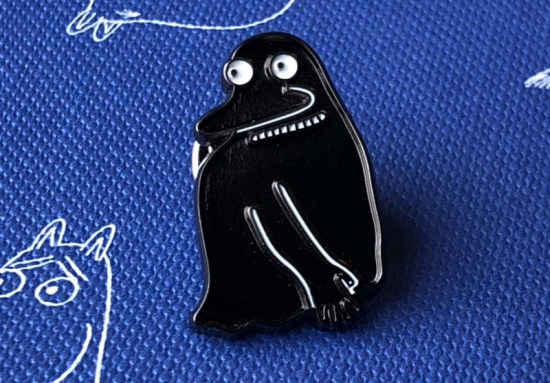 Значок эмалированный, Муми-тролли.Морра