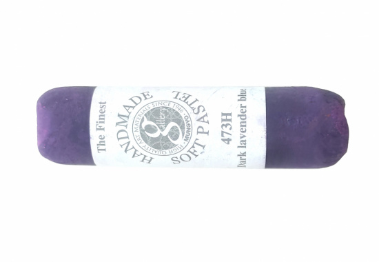 Пастель сухая мягкая круглая ручной работы №473, темно-лавандовый синий