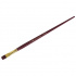 Кисть художественная "Вернисаж", синтетика бордовая, плоская, длинная ручка №12 sela25