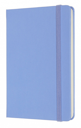 Блокнот "Classic Pocket", 90x140мм 192стр. нелинованный, твердая обложка голубая гортензия