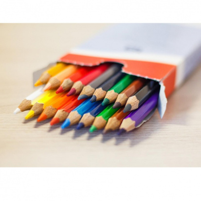 Набор цветных карандашей "7 чудес света"  18 цв.