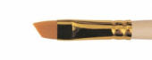 Кисть синтетика скошенная, длинная ручка "1362" №12 для масла, акрила, гуаши, темперы