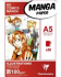 Альбом "Manga" для маркеров, склейка,А5, 50л,100г/м2, обложка комиксы