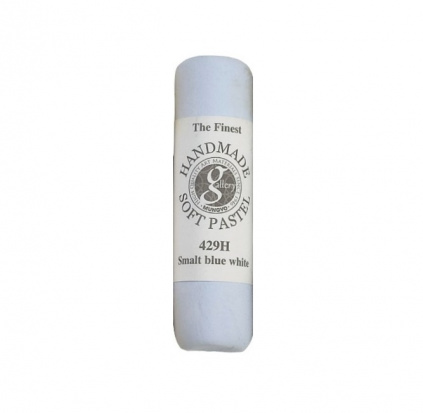 Пастель сухая мягкая круглая ручной работы №429, смальта сине-белая