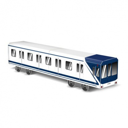 Модель вагона MiniSubways Вагон белый Madrid