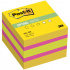 Самоклеящийся блок Post-it "Optima. Лето", 51*51мм, 400л, 3 цвета/желтая неоновая радуга