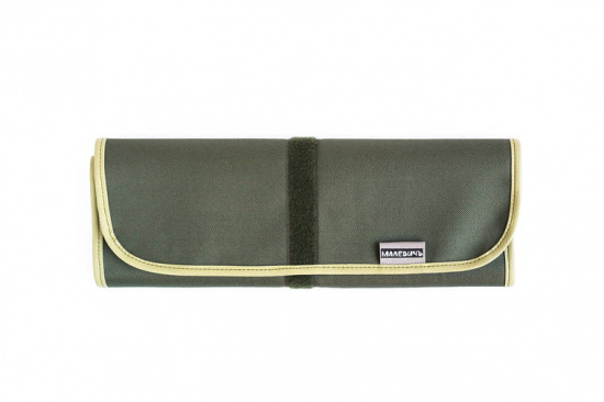 Скрутка для хранения кистей, 34х48 см, оливковая Скрутка для хранения кистей, 34х48 см, оливковая