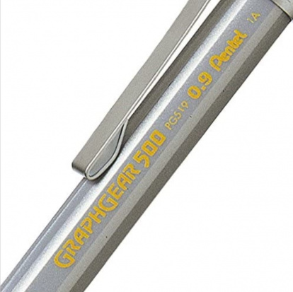 Карандаш автоматич. профессиональный Graphgear 500 серебрянный, 0.9 мм
