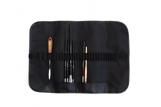 Скрутка для хранения кистей, 34х48 см, черная