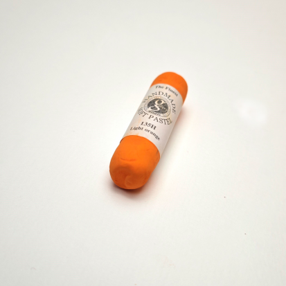 Пастель сухая мягкая круглая ручной работы №135, светло- оранжевый