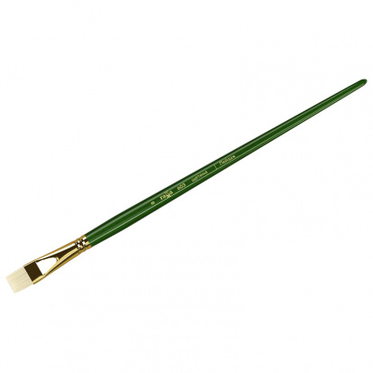 Кисть художественная "Пейзаж", щетина, плоская, длинная ручка №8 Кисть художественная "Пейзаж", щетина, плоская, длинная ручка №8