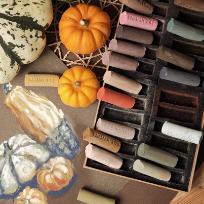 Пастель художественная, 24 цвета "Портрет", картон. упак