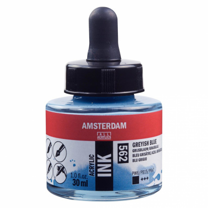 Чернила акриловые Amsterdam, цвет серо-голубой