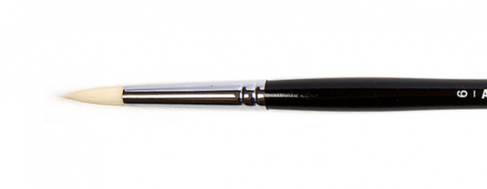 Кисть для акрила "Amsterdam 351" жесткая синтетика круглая, ручка длинная №6