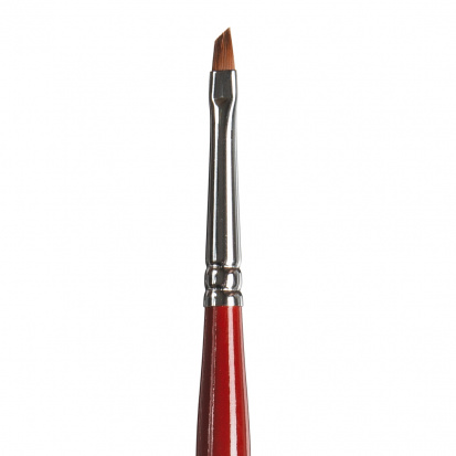 Кисть колонок наклонный короткая ручка "GK63R" №4 для дизайна ногтей