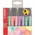 Набор маркеров-выделителей "Boss Original Pastel", 4 цвета, в пластиковом футляре sela