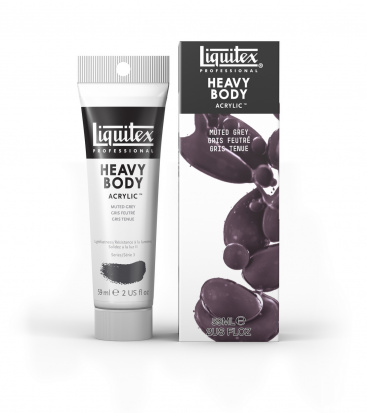Краска акриловая "Heavy body", туба 59мл, №505 серый приглушенный 
