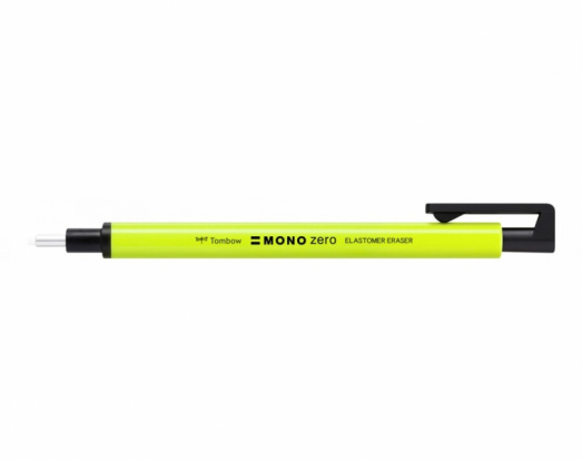 Ластик-ручка "Mono zero" с круглым наконечником 2,3 мм, неоново-желтый