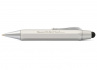 Шариковая ручка "AL Sport Touch" + стилус, серебристая, 1,0 мм