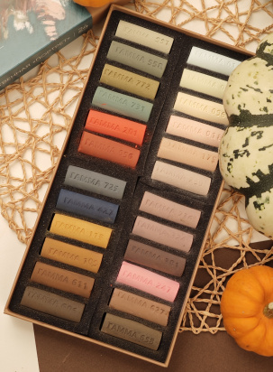 Пастель художественная, 24 цвета "Портрет", картон. упак