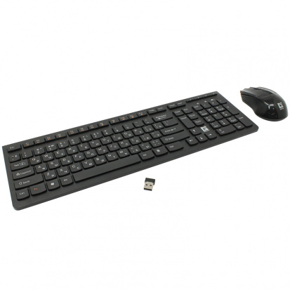 Комплект клавиатура + мышь беспроводной Defender "Columbia C-775", черный