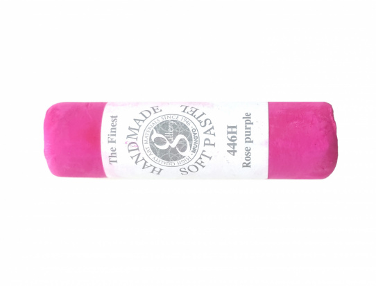 Пастель сухая мягкая круглая ручной работы №446, розово-фиолетовый