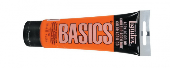 Краска акриловая "Basics", туба 118мл, №720 кадмий оранжевый имит