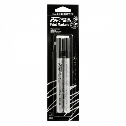 УЦЕНКА Набор маркеров Daler Rowney "FW Artists" 2XSM Rd+Nibs 2шт