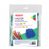 Набор для уроков труда: клеёнка ПВХ зеленая, 69х40 см, нарукавники синие