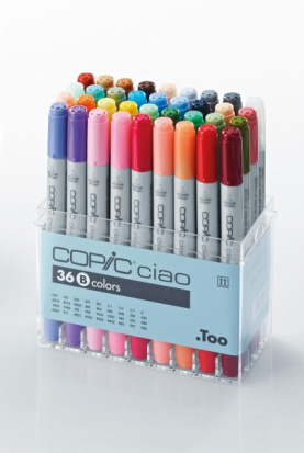 Набор спиртовых маркеров Copic "Ciao", цвета B 36цв