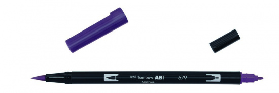 Маркер-кисть "Abt Dual Brush Pen" 679 темно-сливовый