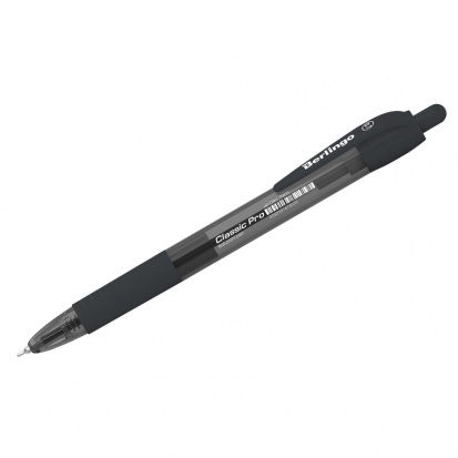 Ручка шариковая автоматическая "Classic Pro" черная, 0,7мм, грип sela25