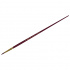Кисть художественная "Вернисаж", синтетика бордовая, круглая, длинная ручка №12