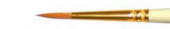 Кисть синтетика круглая длинная ручка "1312" №3 для масла, акрила, гуаши, темперы