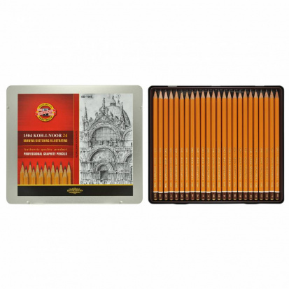 Набор графитовых карандашей "Professional", 24 шт. 8B-10H