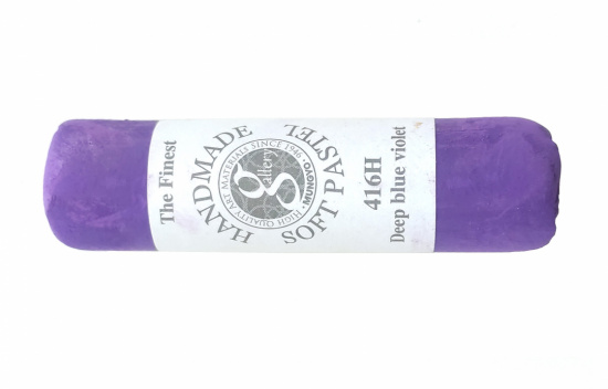 Пастель сухая мягкая круглая ручной работы №416, темно-синий фиолетовый
