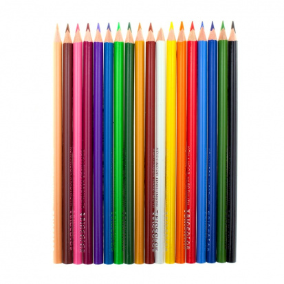 Карандаши цветные "Triocolor", 18 цветов, трехгранные, грифель 3,2мм