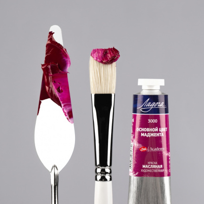 Масляная краска "Ладога", Основной цвет маджента, 46мл 