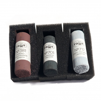 Набор из 3-х оттенков художественной пастели Гамма, палитра №12 Набор из 3-х оттенков художественной пастели Гамма, палитра №12
