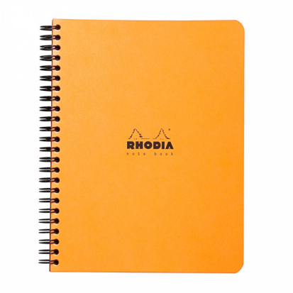 Тетрадь Rhodia "Classic. Orange", 80л, A5+, клетка на гребне , 80г/м2