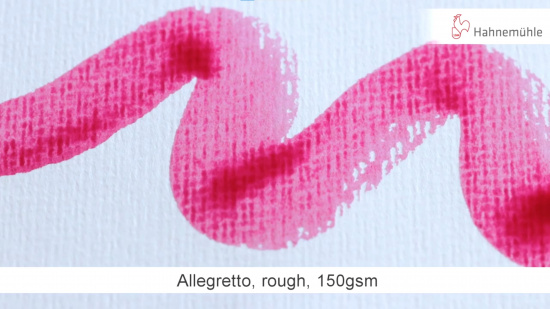Бумага для акварели "Allegretto", 150 г/м2, целлюлоза 100%, 50x65см, среднее зерно "холст", 1л 