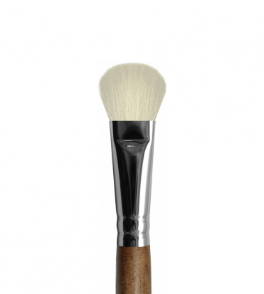 Кисть серия "1G3N" белая коза овальная, ореховая круглая ручка, №18