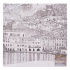 Холст на картоне с эскизом "Сонет", "Замок Мальчезине на озере Гарда", 33х33 см