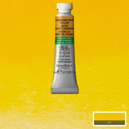 Акварель художественная "Professional", 5мл, CADMIUM FREE, цвет желтый
