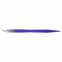 Нож-скальпель канцелярский, 24x4мм противоскользящая ручка, 8 лезвий, фиолетовый sela