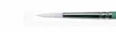 Кисть жемчужная синтетика, круглая, длинная ручка "1P1G" №3, для масла, акрила, гуаши, темперы