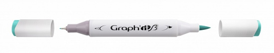 Маркер "GRAPH'IT Brush" двухсторонний на спирт. основе цв.7240 Бирюзовый